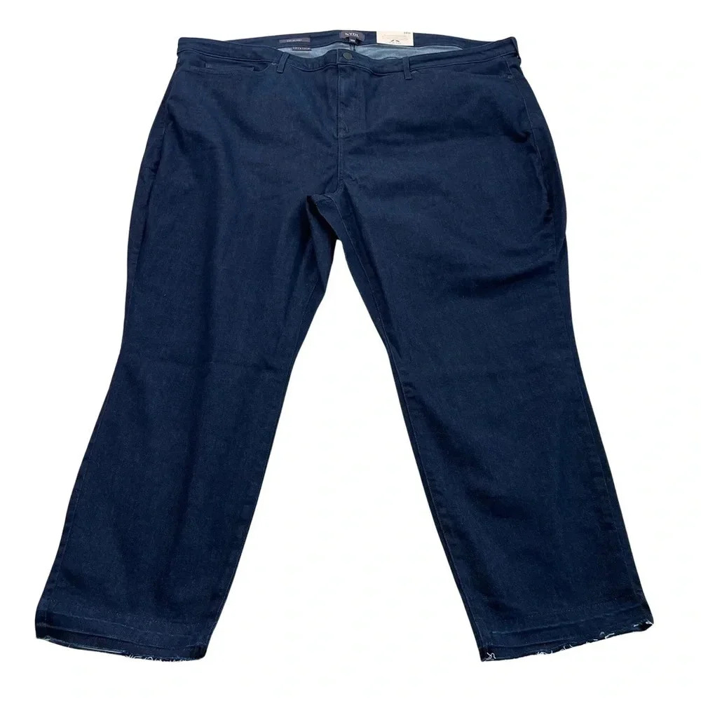 NYDJ Ami Skinny Ankle With Released Hem NWT • Dark Wash• Lift Tuck Technology